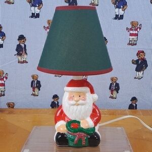 2000 Christmas by Island Creek Santa Night Light 11" tall Christmas Santa Light